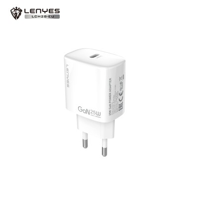 Adaptador GaN 25W Lenyes LCH28 Tipo-C | Blanco